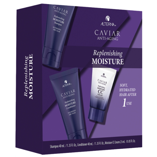 Набор для волос Комплексная биоревитализация / Caviar Replenishing Moisture Consumer Trial Kit