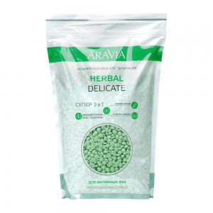 Воск полимерный для депиляции для интимных зон / ARAVIA Professional Herbal Delicate 1000 г