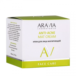 Крем матирующий для лица / ARAVIA Laboratories Anti-Acne Mat Cream 50 мл