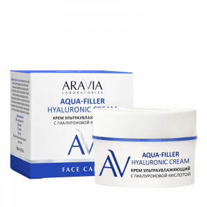 Крем ультраувлажняющий с гиалуроновой кислотой / ARAVIA Laboratories Aqua-Filler Hyaluronic Cream 50 мл