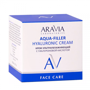 Крем ультраувлажняющий с гиалуроновой кислотой / ARAVIA Laboratories Aqua-Filler Hyaluronic Cream 50 мл