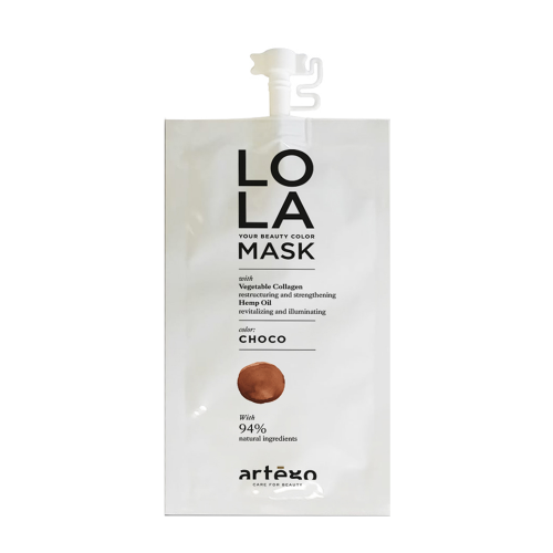 Маска оттеночная для волос, шоколад / LO LA MASK Choco 20 мл