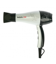 Фен BaByliss Pro, черно-белый, 2000 Вт