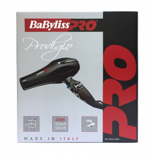 Фен BaByliss Pro Prodigio, ионизация, 2 насадки, 2300Вт