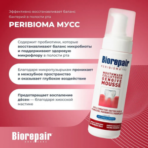 Мусс для полости рта / Biorepair Peribioma 200 мл