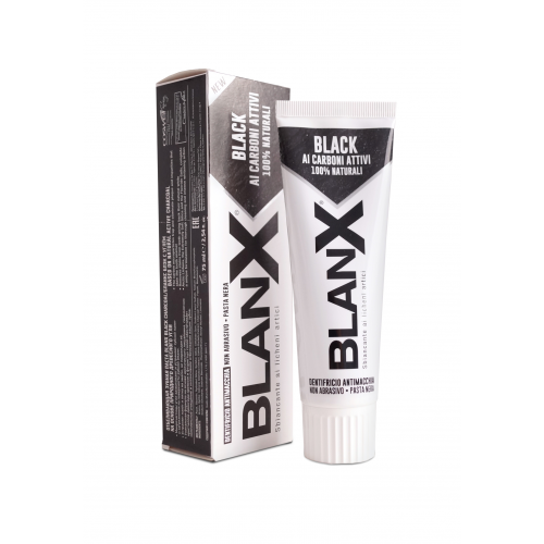 Паста зубная Бланкс Блэк с углем / BlanX Black Charcoal 75 мл