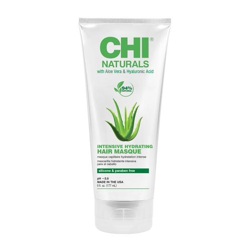 Маска увлажняющая для волос с алоэ вера и гиалуроновой кислотой / CHI NATURALS INTENSIVE HYDRATING HAIR MASQUE 177 мл