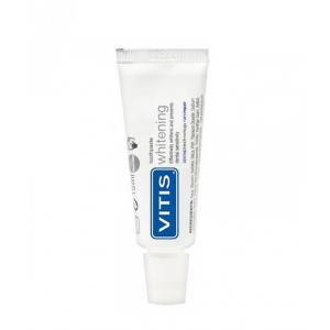 Щётка зубная в твердой упаковке Vitis Soft/souple + Зубная паста Vitis Whitening 15 мл