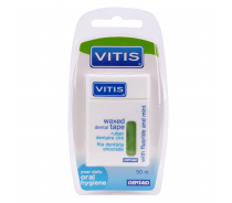 Нить межзубная в твердой упаковке Vitis Waxed Dental Tape with Fluoride and Mint..