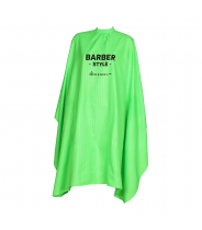 Пеньюар для стрижки Barber Style Neon, полиэстер, на крючках, полоска 140 х 158 см