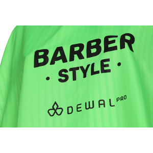 Пеньюар для стрижки Barber Style Neon, полиэстер, на крючках, полоска 140 х 158 см