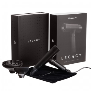 Фен LEGACY, черный, 1700W, бесщеточный мотор, ионизация, 2 насадки + диффузор