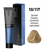 10/117 краска для волос, светлый блондин усиленный пепельно-коричневый / DE LUXE 60 мл