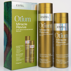 Набор для восстановления волос (шампунь 250 мл, бальзам 200 мл) OTIUM MIRACLE REVIVE