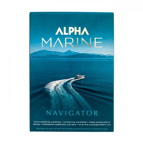 Набор (шампунь 250 мл, гель 100 мл, лосьон 100 мл) Navigator ALPHA MARINE