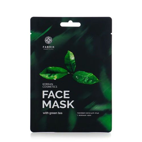 Маска тканевая с зеленым чаем / FACE MASK 30 гр