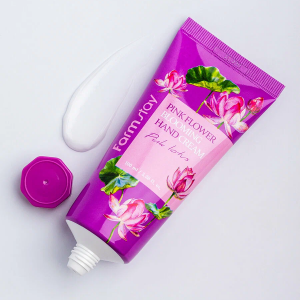 Крем для рук с экстрактом розового лотуса / PINK FLOWER BLOOMING HAND CREAM PINK LOTUS 100 мл