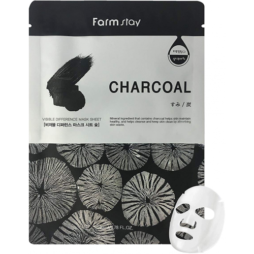 Маска тканевая с углем для лица / VISIBLE DIFFERENCE MASK 23 мл