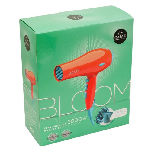 Фен BLOOM ELEGANZA оранжевый, ионизация, 2000 Ватт