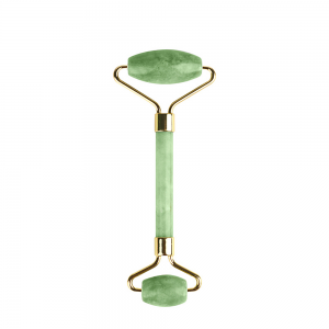 Массажер роликовый двусторонний для лица из натурального нефрита AMG330