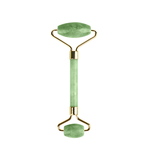 Массажер роликовый двусторонний для лица из натурального нефрита AMG330