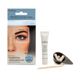 Краска-хна в капсулах для бровей с эффектом татуажа, темно-коричневый / Eyebrow Tint Dark Brown 4 шт