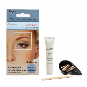 Краска-хна в капсулах для бровей с эффектом татуажа, светло-коричневый / Eyebrow Tint Light Brown 4 шт