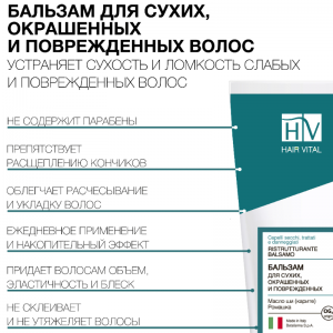 Бальзам для сухих, окрашенных и поврежденных волос 200 мл