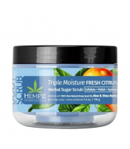 Скраб сахарный для тела Тройное Увлажнение / Hempz Triple Moisture Fresh Citrus Herbal Sugar Scrub 176 г