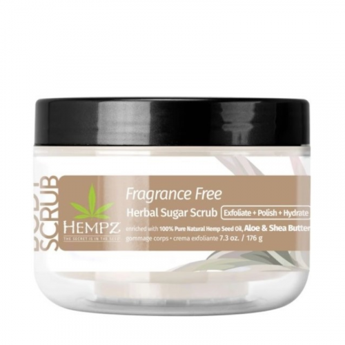 Скраб сахарный для тела Нейтральный / Hempz Fragrance Free Herbal Sugar Scrub 176 г