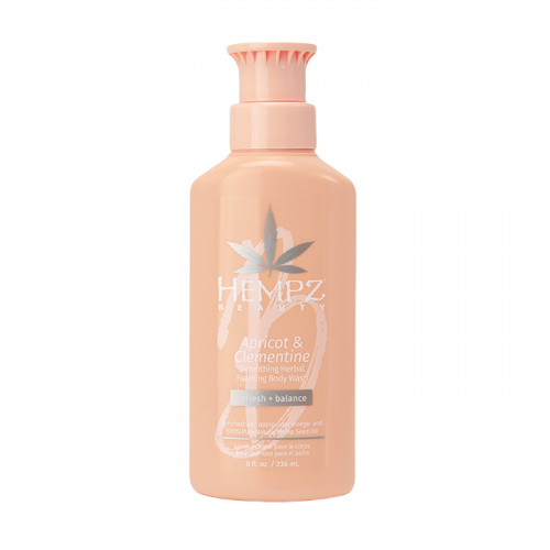 Гель для душа разглаживающий абрикос и клементин / Apricot & Clementine Smoothing Herbal Foaming Body Wash 236 мл