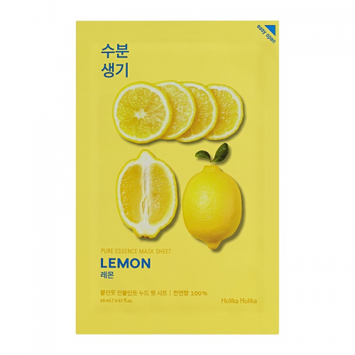 Маска тканевая тонизирующая Пьюр Эссенс, лимон / Pure Essence Mask Sheet Lemon 20 мл