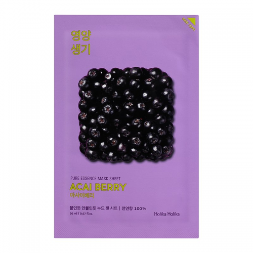 Маска тканевая витаминизирующая Пьюр Эссенс, ягоды асаи / Pure Essence Mask Sheet Acai Berry 23 мл