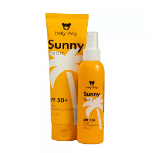 Спрей солнцезащитный для лица и тела SPF 50+ / Holly Polly Sunny 150 мл