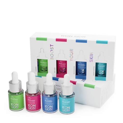 Набор сывороток-концентратов в мини-формате для всех типов кожи / Smart Boost Your Skin 4 х 15 мл