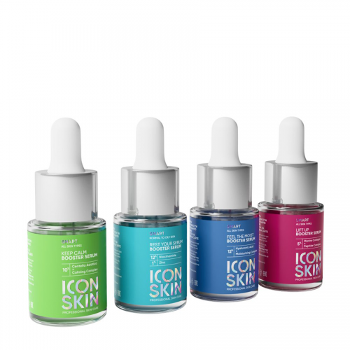 Набор сывороток-концентратов в мини-формате для всех типов кожи / Smart Boost Your Skin 4 х 15 мл