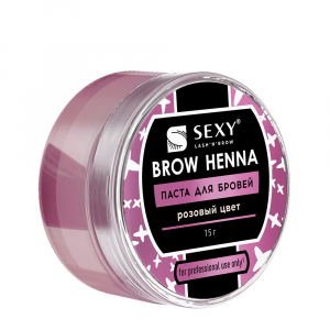 Паста для бровей розовая / SEXY BROW HENNA 15 гр