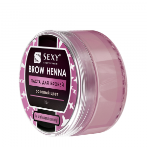 Паста для бровей розовая / SEXY BROW HENNA 15 гр