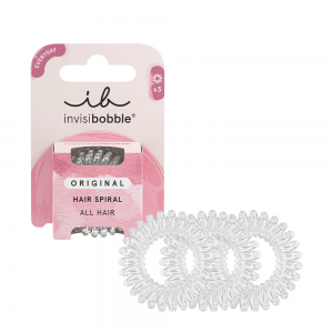 Резинка-браслет для волос, в картоне / invisibobble ORIGINAL Crystal Clear