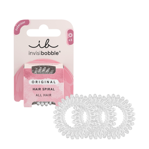 Резинка-браслет для волос, в картоне / invisibobble ORIGINAL Crystal Clear