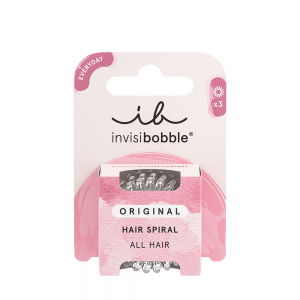 Резинка-браслет для волос, в картоне / invisibobble ORIGINAL Crystal Clear