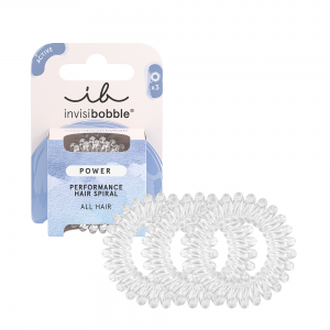 Резинка-браслет для волос / invisibobble POWER Crystal Clear (в картоне)