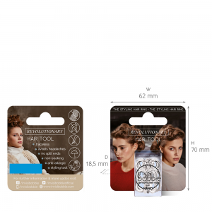 Резинка для волос / invisibobble NANO Crystal Clear (с подвесом)