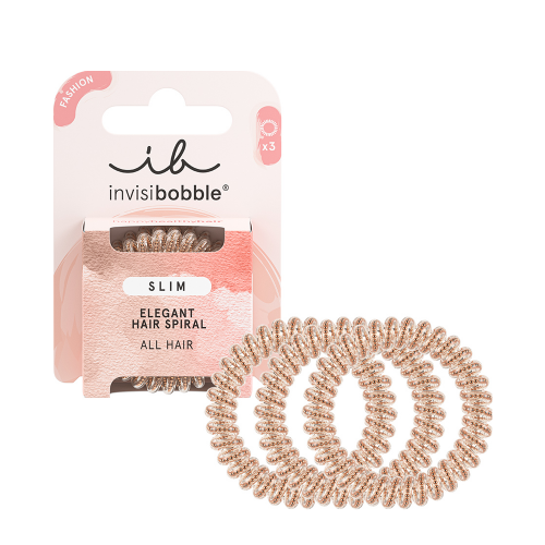 Резинка-браслет для волос, в картоне / invisibobble SLIM Of Bronze and Beads