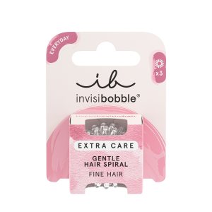 Резинка-браслет для тонких волос / invisibobble EXTRA CARE Crystal Clear