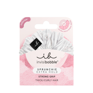 Резинка-браслет для густых волос / invisibobble SPRUNCHIE EXTRA HOLD Pure White