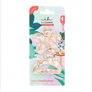 Заколка-крабик, размер M 2 шт / invisibobble CLIPSTAR Oasis Refreshed Bloom