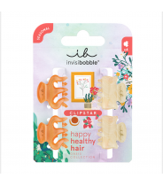 Заколка-крабик, мини, 4 шт / invisibobble CLIPSTAR Oasis Petit Citrus