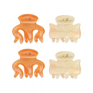 Заколка-крабик, мини, 4 шт / invisibobble CLIPSTAR Oasis Petit Citrus