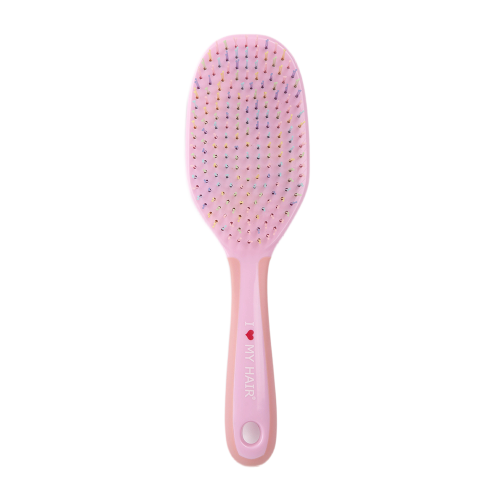Щетка для волос CRAZY BRUSH 1302, розовая L